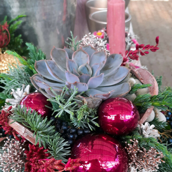 Adventgesteck in Pink Adventgesteck in Pink