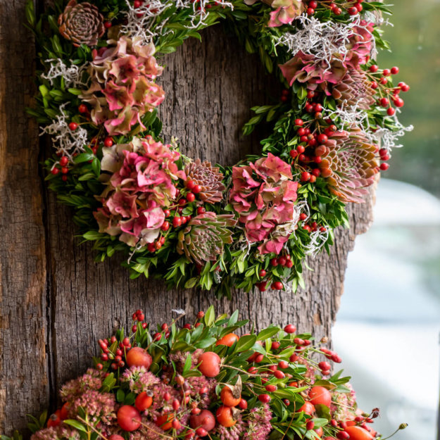 Blumenkraenze Herbstlich