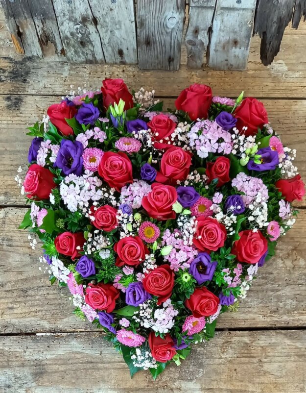 Herz in rosa und pink