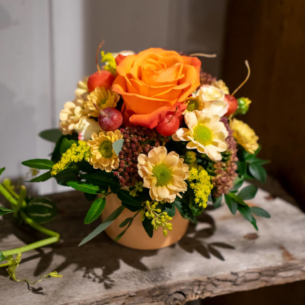 Straeusschen Mit Rose Orange