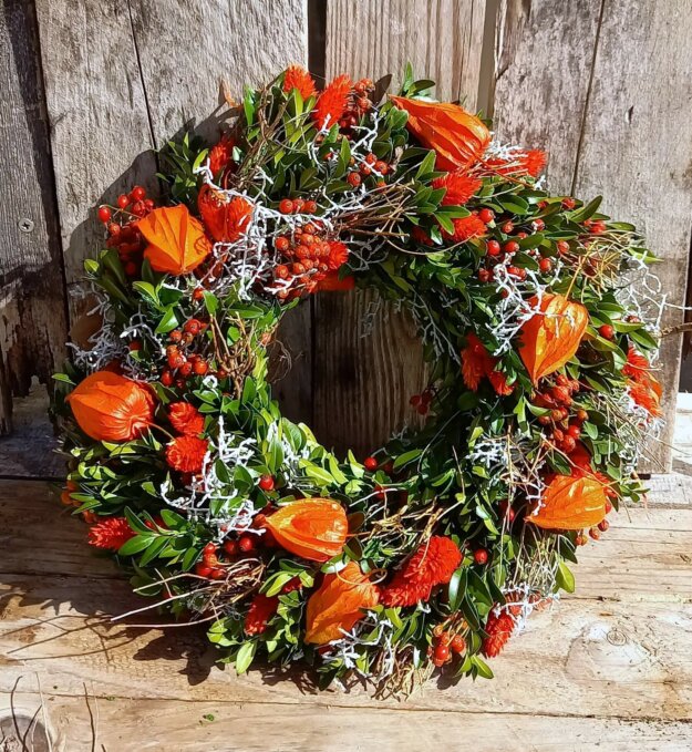 Türkranz für den Herbst